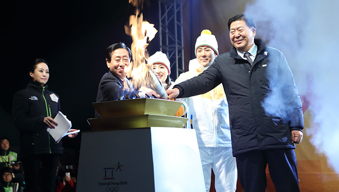 2018 평창 동계올림픽 대회 성화봉송  사진